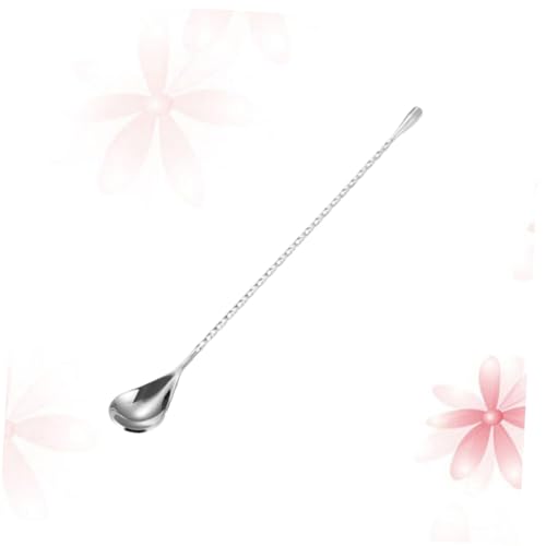 GRIRIW Bar Mixing Rod Stainless Steel Stirring Spoon Tasteless Heat Resistant for Cocktails