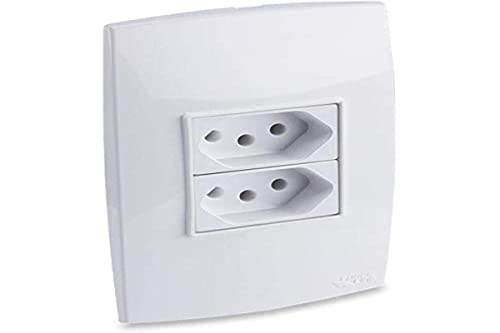 Conjunto 2 Tomadas Simples 10a E 20a Force Line, Branco
