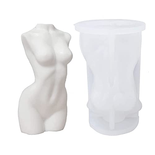 SIEBOLD Molde de Silicona para el Cuerpo Humano,Molde de Vela de Cuerpo Humano,Moldes de Velas 3D perfumes Femeninos, para Hacer Velas,para Hacer Tartas, Manualidades y decoración del hogar Cover