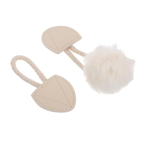 SECFOU White Resin Horn Toggle Buttons for Coats and Jackets