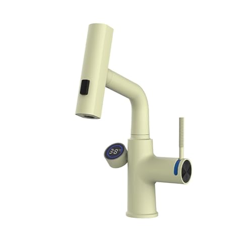 Grifo de baño para solucionar lavabos pequeños con caño extraíble elevable 360