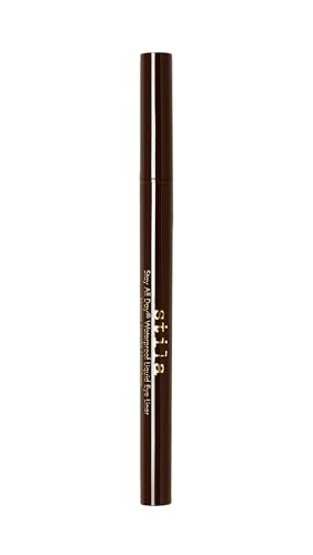Stila Stay All Day Waterproof Liquid Eye Liner, Dark Brown, 1 Count (Pack of 1)
