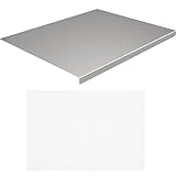 VERDANVERSE Tagliere in Acciaio Inossidabile per Impastare e Tagliare Spianatoia Antiscivolo e Non Appiccicoso Strumento da Cucina Professionale per Pasta e Impasti Facile da Pulire e