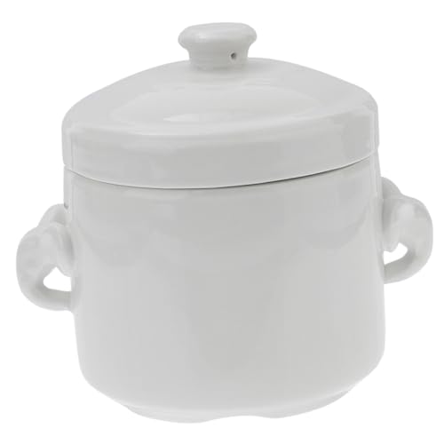 MAGICLULU casseruola in ceramica stufetta heater mini casseruola zuppiera uova tazze da dessert pentole in terracotta ciotola multifunzione per stufati piccolo padella tazza