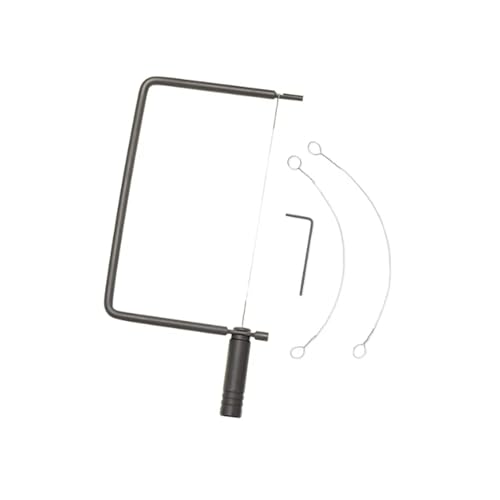 ROCKLER Matte Black Cheese Slicer Kit - Stainless Steel Wire Cheese Slicer w/Extra 2 Wires & Hex Key - Easy Installation Cheese Cutters for Block Cheese - DIY Gift Ideal Kitchen Gadgets for Decor