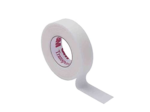 3M Transpore White, Cerotto Chirurgico Traforato con Supporto in Rayon e Poliestere, Delicato, Strappo Bidirezionale, Ipoallergenico, Traspirante, Misura 13 mm x 9.14 m, Confezione da 24 Rotoli
