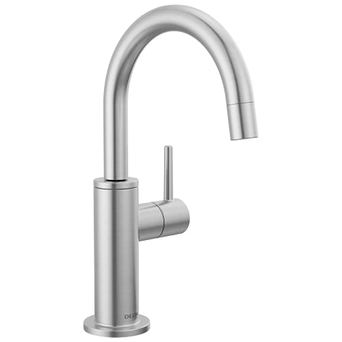Image of Delta Contemporary Beverage Dispenser Faucet, Brushed Nickel Drinking Water Kitchen Sink Faucet, Arctic Stainless 1930-AR-DST
