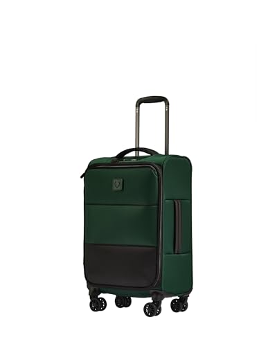 ANTLER-Soft-Stripe-Carry-On-Luggage-22x14x9-Airline-Approved-Cabin-Suitcase-with-Expander-Adjustable-Handle-4-Spinner-Wheels-Lightweight-TSA-Lock-Recycled-Polyester-Luggage-Antler-Green ANTLER - Soft Stripe Carry On Luggage 22x14x9 Airline Approved - Cabin Suitcase with Expander, Adjustable Handle, 4 Spinner Wheels, Lightweight, TSA Lock - Recycled Polyester Luggage - Antler Green - Image 1