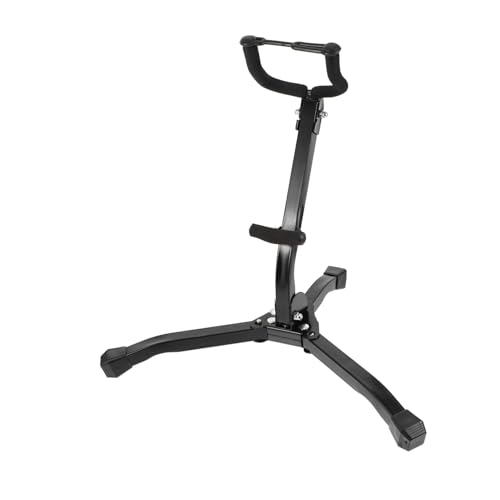 Milisten Sturdy Portable Saxophone Stand Foldable Compact Metal Holder for Studio/exhibition