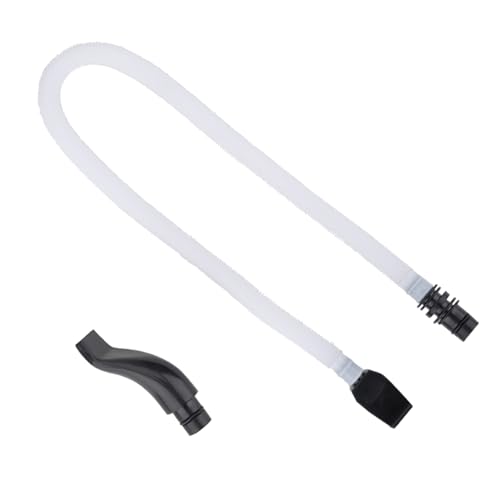 Qqmora Melodica Tube Replacement 57cm Long Flexible Plastic Tube with Black Mouthpiece nice Quality ABS Material Lightweight Durable for Pianica Melodica Beginners Students Kids