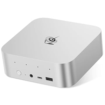 Beelink Mini PC SER9 AI, AMD Ryzen AI 9 HX370 (80TOPS,12C/24T,5.1GHz), 32G LPDDR5X 7500MHz 1TB PCIe4.0, Radeon 890M Gaming PC, USB4/DP/HDMI/2,5G LAN, microfone embutido/alto-falantes duplos mini