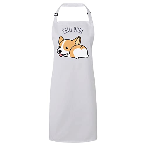 Tablier cuisine blanc enfant soleil vêtement protection cuisine motif chien