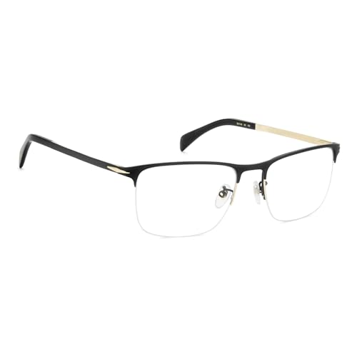 Gafas de Vista DB 1146 David Beckham para hombre montura rectangular negra y oro 3
