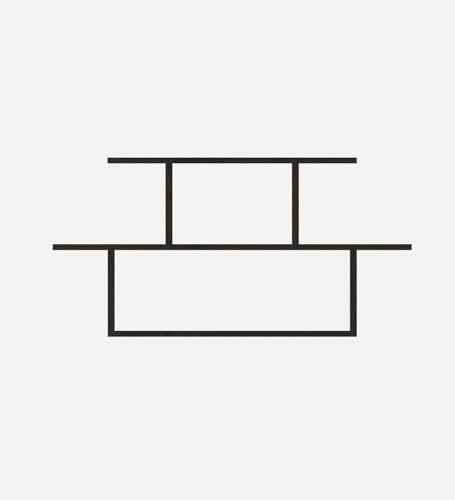 Image of Ethan Multipurpose Modular Wall Racks /Shelves /Organiser /Decor Particle Board Wall Shelf (Number of Shelves - 5, Brown)