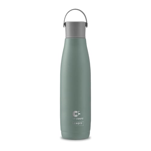 Image of CLAY CRAFT VACBOTT Fresco Double Walled 18 Hours Hot and 24 Hours Cold Water Bottle-800ML, Leak Proof|Easy to Carry|Gym Bottle|Kitchen|Hiking|Travel Bottle|BIS Certified|1Year Limited Warranty