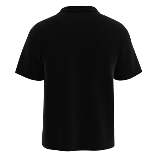 Premium Mens Tribal Tattoo Shirt - Made in USA - Black and Orange, Half Sleeve Halloween Bowling Shirt ~ RetroSpider4