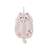 Kinder-Handtuch – Kinderhandtuch | Handtücher | Cartoon-Handtücher | saugfähige Handtücher mit Cartoon-Katzen | Korallen-Fleece-Handtuch saugfähige Geschirrtücher Katze Korallenvlies