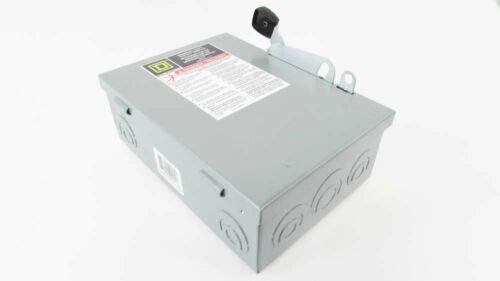 Square D DU321 30 Amp 240Vac Single Throw Safety Switch 3P