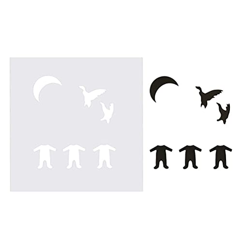 Aulufft 15 Pcs 7.5 mil Blank Stencil,12\" x 12\" Milky Translucent PET Stencils Sheets,Square Stencil Template Reusable Template Material for Making Your Own Stencils