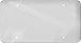 Custom Accessories 92528 Clear Flat License Plate Protector