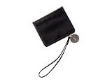 HOBO Women's Coin Wristlet Wallet, Black, One Size