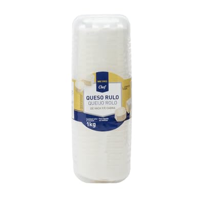 Rulo de Queso de Vaca y Cabra METRO Chef – 1kg | Cremoso y Suave | Perfecto para Ensaladas, Aperitivos y Recetas Gourmet (1 CAJA)