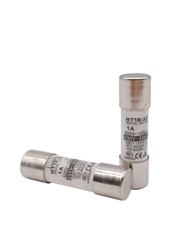 PUERLYAR Fusible de Tapa cilíndrica RO15-1A (RT18-32 RT14-20) 10 * 38