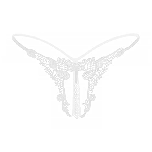 SLITHICE Women Sexy Panties Y-Back G-String (White, M)