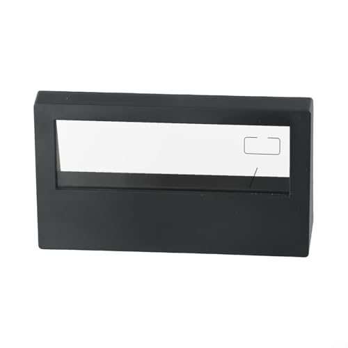 Reloj despertador con pantalla meteorológica para mediciones precisas de temperatura ambiente y humedad (negro)
