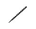Wood Owl 1 1/4" Diameter x 7 1/2" Long Ultra Smooth Tri Cut Auger Hand Brace Boring Bit PTEE coated 09717