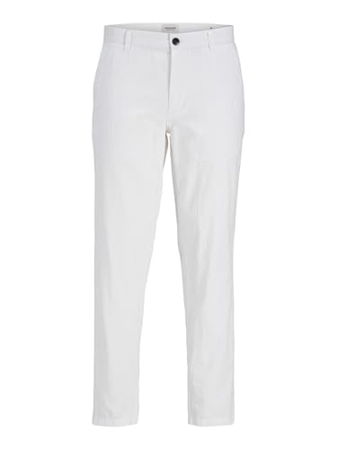 Pantalon Chino Blanc JACK & JONES Jpstace pour Homme Coupe Droite Taille 31W 34L