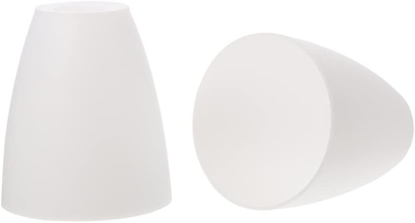 Mobestech Small Plastic Lamp Shade Replacement for Desk Lamp Table Light Shade Cover 2 Pack for Bedroom Living Room Study