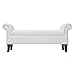 WanuigH Taburete Pie de Cama Banqueta Tela de Campo Taburete de la Cama Taburete Dormitorio Banco Sofá Taburete Staof Staur Soft Taburete de Noche Uso Versátil, White, 134x43x55cm