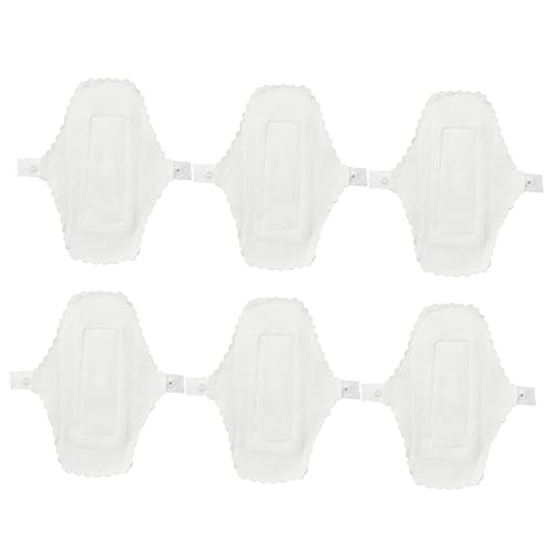 Healvian 6個入り 1 防水月経布 再利用可能な布パッド 洗える生理用ナプキン 再利用可能なパンティライナー ママ布パッド 再な生理用 布月経 防水シート