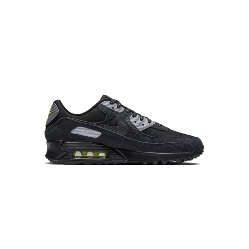 Image of Nike Air Max 90 Mens Trainers Fq2377 - Black Volt Cool Grey 001
