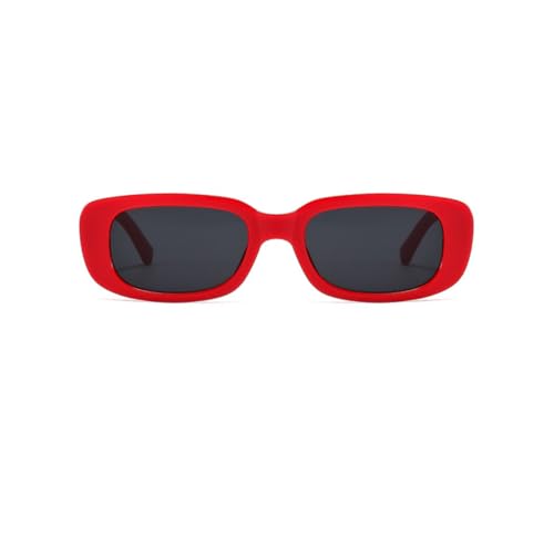 Image of IKANOO Retro Rectangle Sunglasses for Women Men Small Square Frame Trendy Y2K 90's Black Sunglasses