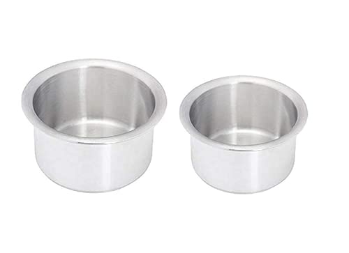 Image of Aluminium Patila /Bhagona /Tapeli /Pot and Pan Set Without Lid Pack of 2 (2 Litre x 750 Ml)