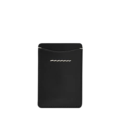 Image of Fossil Men's Westover Leather Slim Minimalist Card Case Sliding Pocket Wallet, Black, (Model: ML4585001)