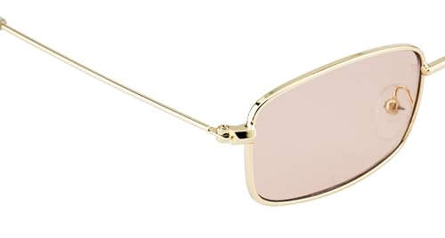 Image of Ted Smith Polycarbonate UV Protection Metal Square Sunglasses
