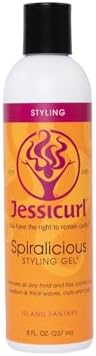 Jessicurl Spiralicious Gel, Island Fantasy, 8 Fl oz - Curl Defining, Frizz Control for All Hair Types