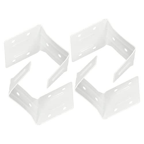 STOBAZA 10 Foot Curtain Rod Brackets 4pcs Blind Center Support Blind Headrail Bracket Easy Install