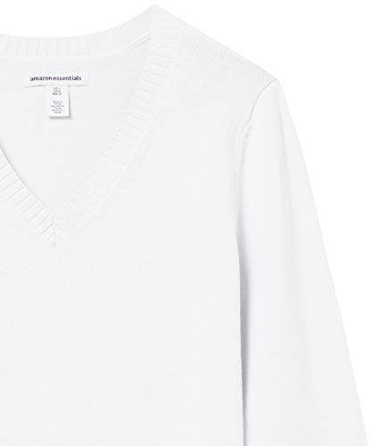 Image of Amazon Essentials Women's Lightweight Long-Sleeve V-Neck Cotton Sweater