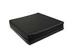 PEPE Mobility Cuscino Antidecubito per Sedia a Rotelle (42 x 42 x 8 cm), Memory Foam Ortopedico Viscoelastico, Fodera Traspirante Impermeabile Antiscivolo, Nero - Prodotto in Europa