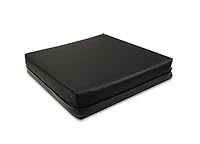 PEPE Mobility - Antidekubitus Sitzkissen Rollstuhl (42 x 42 x 8 cm), Orthopädisch, Memory Foam, Dekubitus Schwarz - Made in Europe