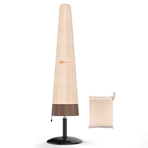 Bescost Patio Umbrella Parasol Cover, 600D Oxford Fabric Waterproof Umbrella Cover, Outdoor Umbrella Cover Fits Market Umbrella 9-13 Feet, Anti-Uv Umbrella Cover #TOP3