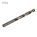 uxcell 2pcs 9.4mm Drilling Dia Straight Shank High-Speed Steel Cobalt Metric Twist Drill Bit Rotary Tool