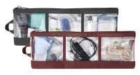 Travelon Set of 2 Accessory Organizer, Black/Nutmeg, One Size