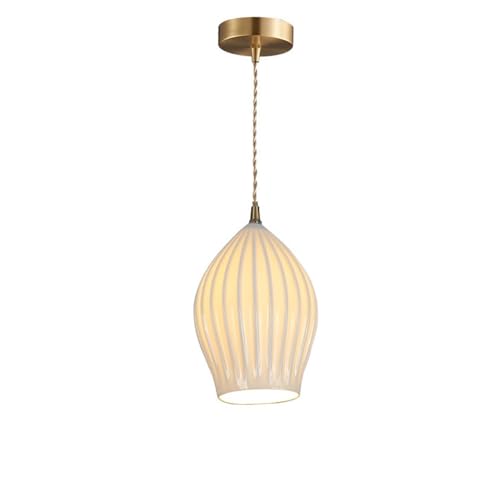 Suspension céramique blanche lustre réglable pour îlot de cuisine