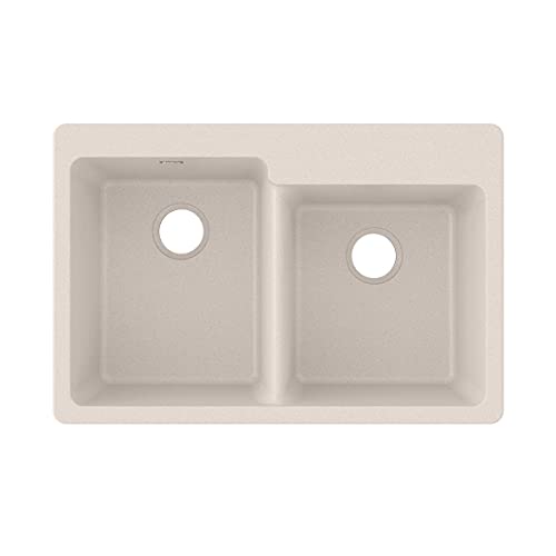 Get Discount Offer Classic 33" x 22" Double Bowl Top Kitchen Sink Finish: Putty Get Discount Offer Classic 33" x 22" Double Bowl Top Kitchen Sink Finish: Putty