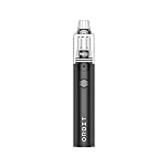 YOCAN Orbit Dab Pen Kit [Black] - E-cigarette Starter Vape Kit, Long Lasting 1700mAh Battery - COMPATIBLE COIL: Orbit Quartz Balls Coil - 4.0V, Button Activation, 15S Heat Up Time - Nicotine Free
